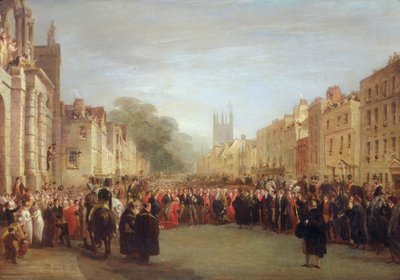 Der Besuch des Prinzregenten in Oxford, 1814 von George Jones